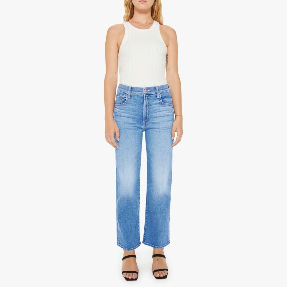 Mother Denim Petite The  Lil Zip Rambler Flood